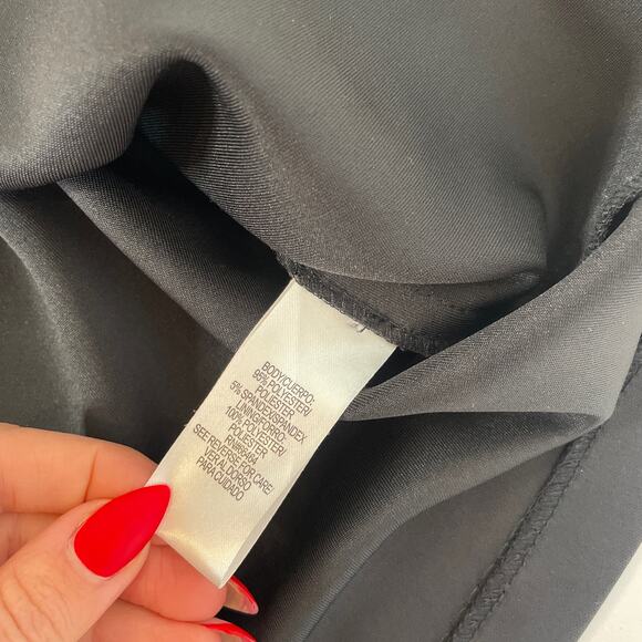 SD Collection Black Sleeveless V-Neck Mini Bodycon Dress Size 12 - Picture 7 of 8